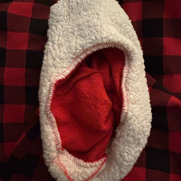 Feejays Red And Black Buffalo Plaid Footed Sweat Pants Sleep Pants Size 3XL - Picture 5 of 6
